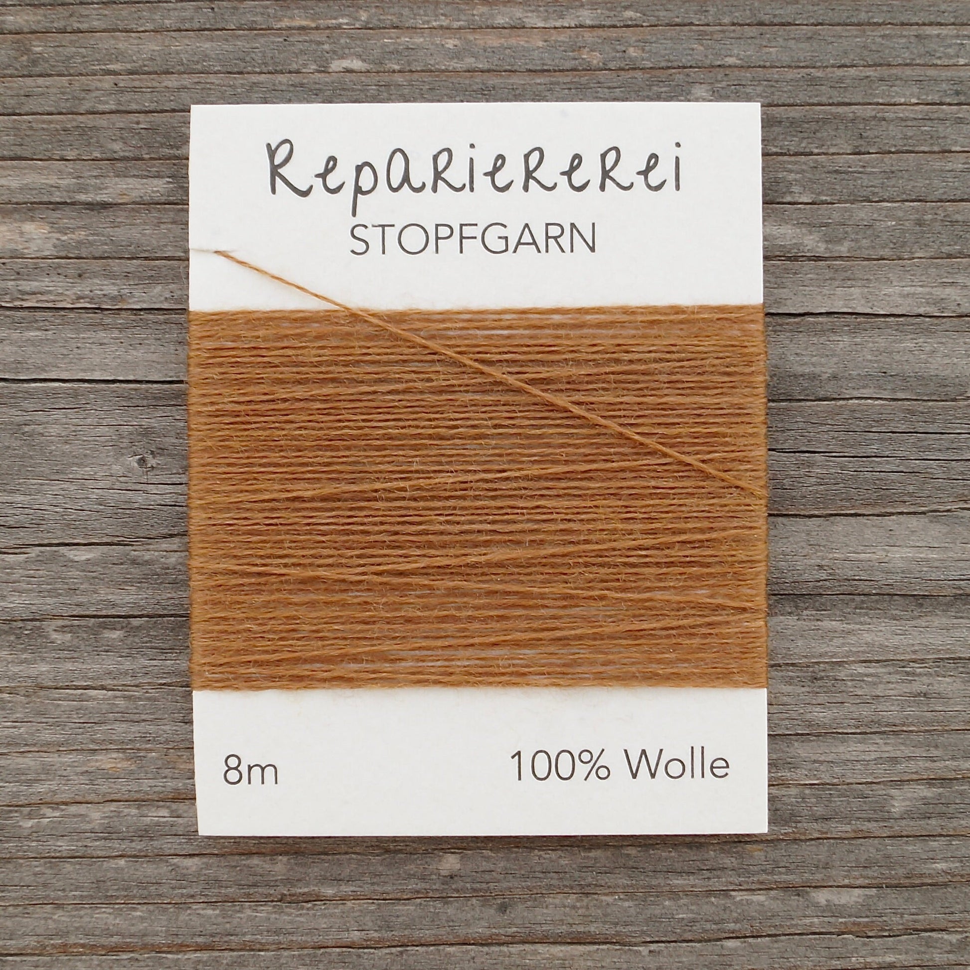 Stopfgarn Wolle 9004 Hellbraun - Repariererei