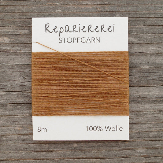 Stopfgarn Wolle 9004 Hellbraun - Repariererei