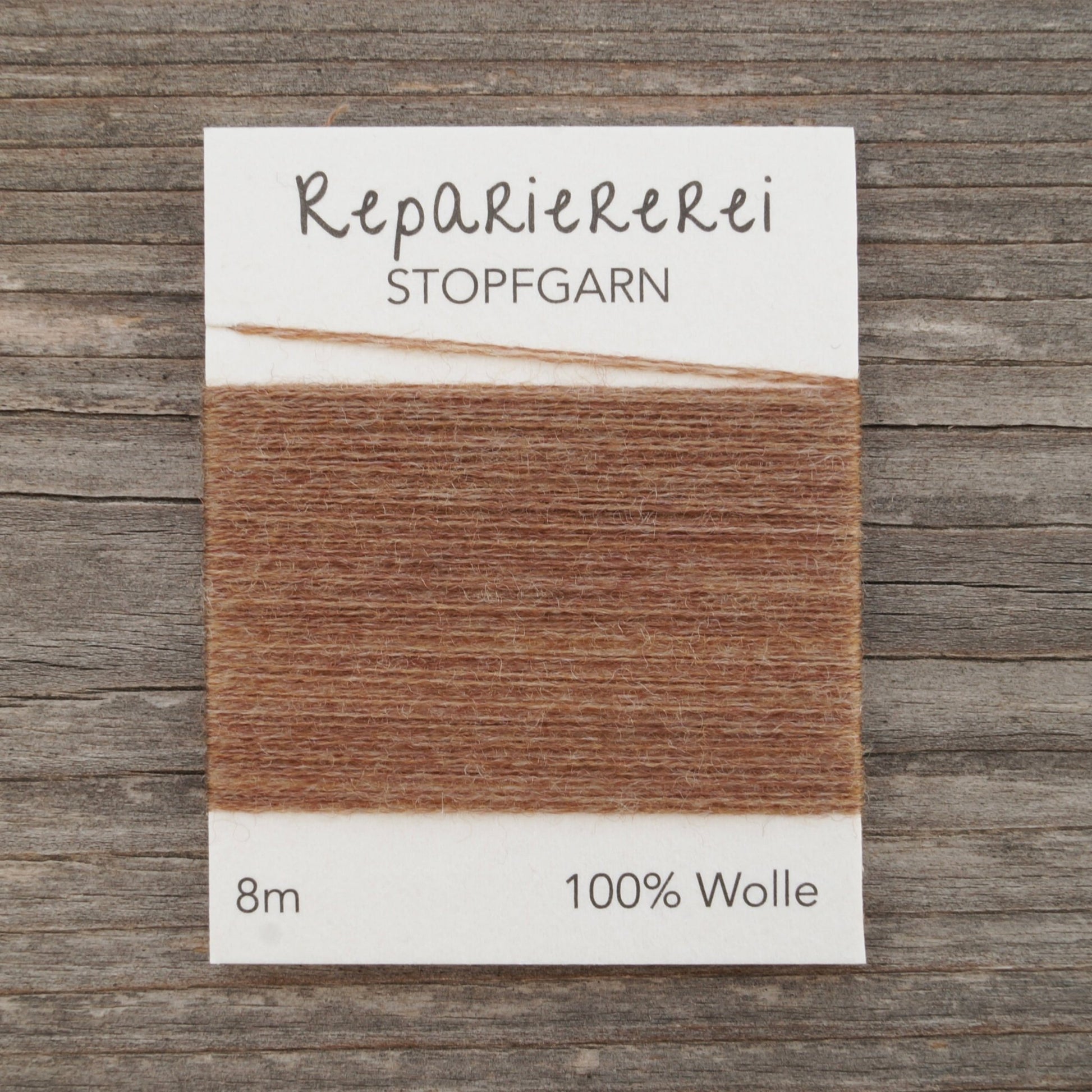 Stopfgarn Wolle 9043 Sanftes Braun - Repariererei