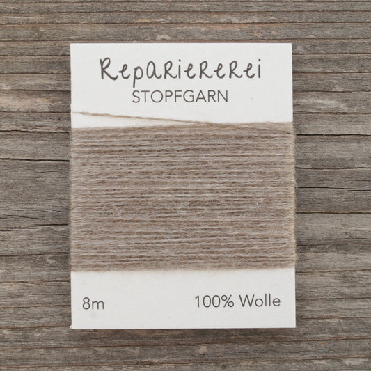 Stopfgarn Wolle 9044 Greige meliert - Repariererei
