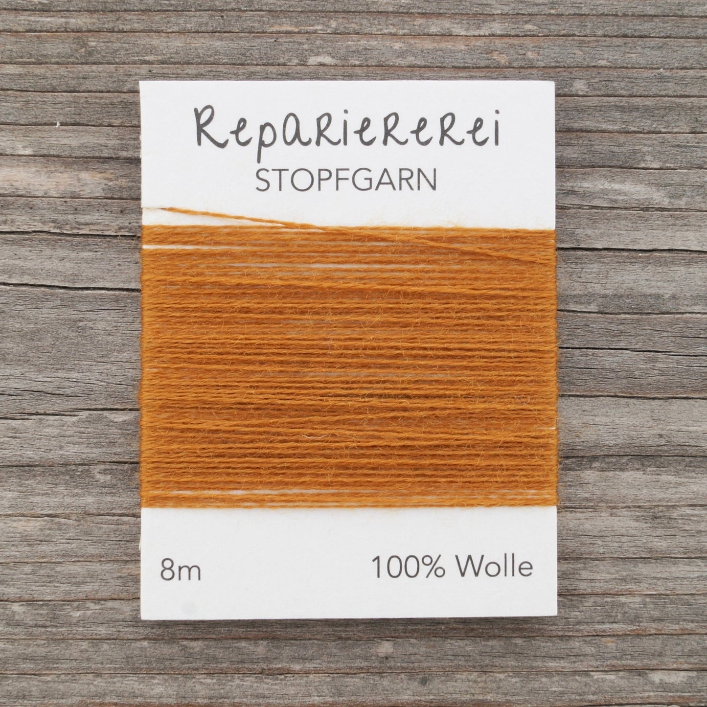 Stopfgarn Wolle 9049 Goldbraun - Repariererei